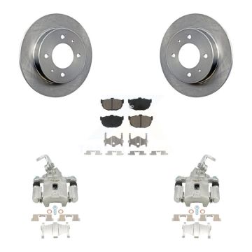 Rear Disc Brake Caliper Rotors And Ceramic Pads Kit For Hyundai Elantra KC8-100709C