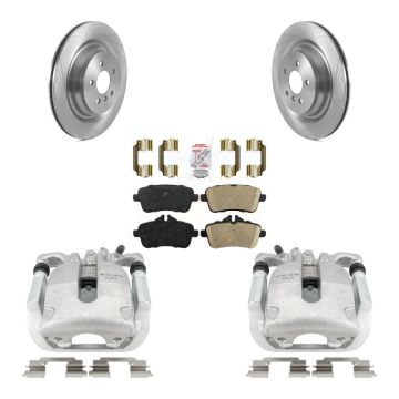 Rear Brake Caliper Rotor & Ceramic Pad Kit For Mercedes-Benz GLS550 GL550 GL450 ML63 AMG KC8-100709N