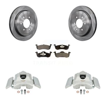 Rear Brake Caliper Rotor And Semi-Metallic Pad Kit For Ford Expedition Lincoln Navigator KC8-100714P