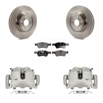 Front Disc Brake Caliper Rotors And Ceramic Pads Kit For Mercedes-Benz ML350 R350 KC8-100714T