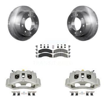 Rear Brake Caliper Rotor And Semi-Metallic Pad Kit For GMC Chevrolet Sierra 2500 HD 3500 KC8-100721N