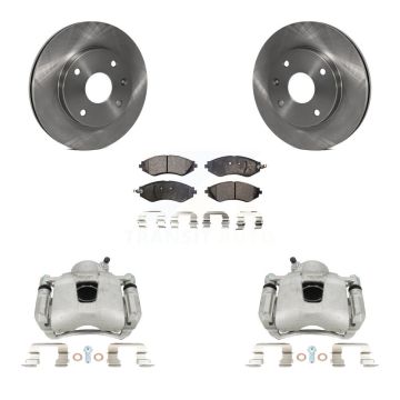 Front Disc Brake Caliper Rotor & Ceramic Pad Kit For Chevrolet Optra Suzuki Forenza Reno KC8-100721T