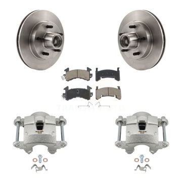 Front Brake Caliper Rotors Ceramic Pad Kit For Chevrolet Camaro Pontiac S10 Firebird GMC KC8-100722C