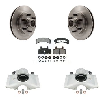 Front Brake Caliper Rotor And Semi-Metallic Pad Kit For C2500 Chevrolet GMC Express 2500 KC8-100728S