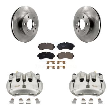 Front Brake Caliper Rotor & Ceramic Pad Kit For Sprinter 3500 Mercedes-Benz Dodge 3500XD KC8-100728T