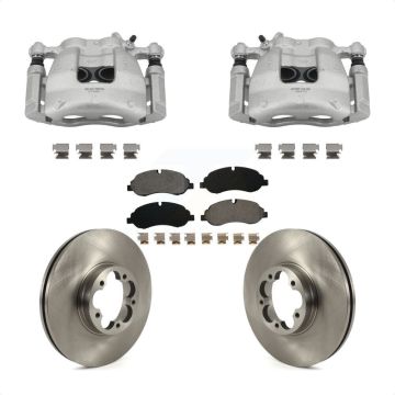 Front Disc Brake Caliper Rotors And Semi-Metallic Pads Kit For Ford Transit-350 HD KC8-100730S
