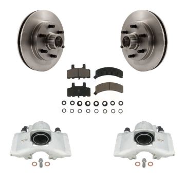Front Disc Brake Caliper Rotors And Ceramic Pad Kit For C2500 Chevrolet GMC Express 2500 KC8-100734C