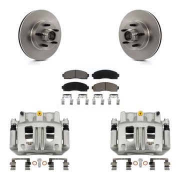 Front Disc Brake Caliper Rotor & Ceramic Pad Kit For Ford Ranger Mazda B3000 B2300 B4000 KC8-100738C