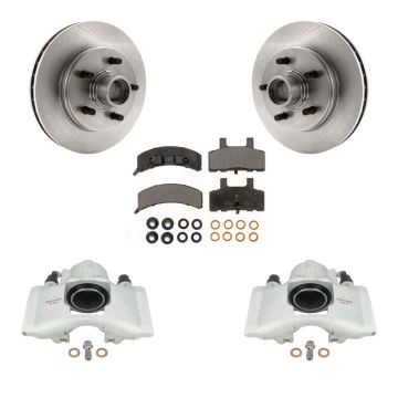 Front Disc Brake Caliper Rotors And Ceramic Pads Kit For C1500 Chevrolet GMC Suburban KC8-100750T