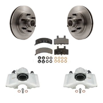 Front Disc Brake Caliper Rotors And Ceramic Pad Kit For C2500 Chevrolet GMC Express 2500 KC8-100751T
