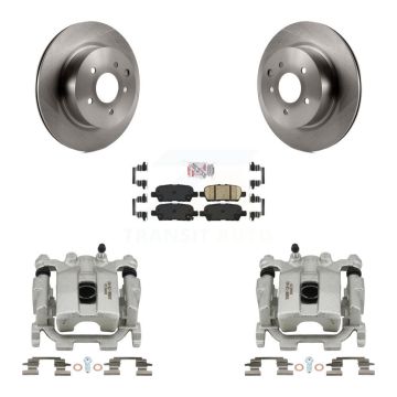 Rear Disc Brake Caliper Rotors And Ceramic Pads Kit For Nissan Maxima KC8-100772N