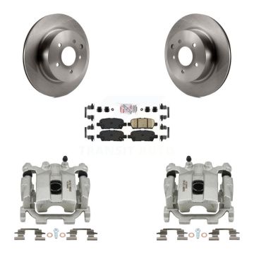 Rear Disc Brake Caliper Rotors And Ceramic Pads Kit For Nissan Maxima KC8-100773N