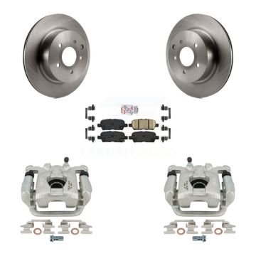 Rear Disc Brake Caliper Rotors And Ceramic Pads Kit For 2019-2022 Nissan Maxima KC8-100781N