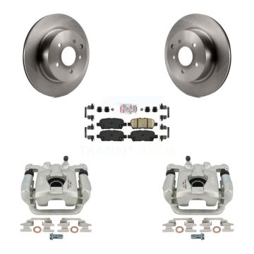 Rear Disc Brake Caliper Rotors And Ceramic Pads Kit For 2019-2022 Nissan Maxima KC8-100782N