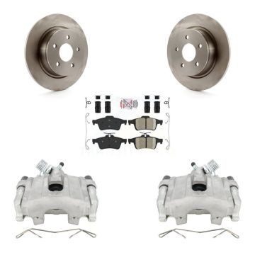 Rear Disc Brake Caliper Rotors And Ceramic Pads Kit For Ford Escape C-Max KC8-100826N
