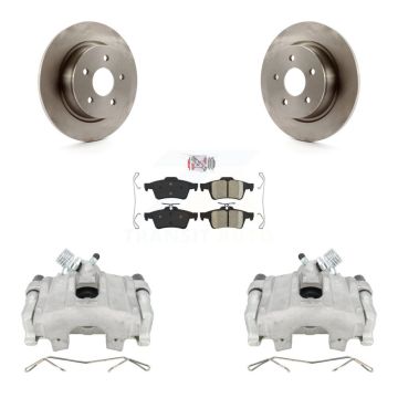 Rear Disc Brake Caliper Rotors And Ceramic Pads Kit For Ford Escape C-Max KC8-100827N