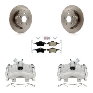 Rear Disc Brake Caliper Rotors And Semi-Metallic Pads Kit For Ford Escape C-Max KC8-100828N