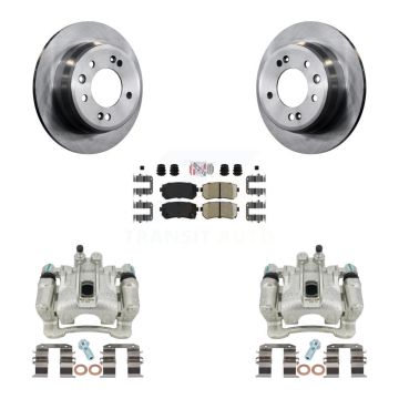 Rear Disc Brake Caliper Rotors And Ceramic Pads Kit For Hyundai Tucson Kia Sportage FWD KC8-100833N