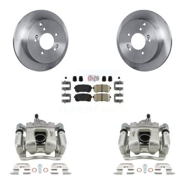 Rear Disc Brake Caliper Rotors & Ceramic Pad Kit For 2016 Kia Sportage AWD From 12 10 15 KC8-100835N