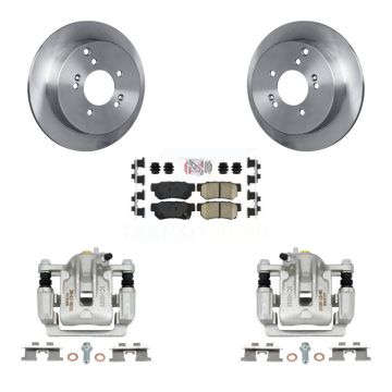 Rear Disc Brake Caliper Rotors And Ceramic Pads Kit For Hyundai Tucson Kia Sportage KC8-100841N