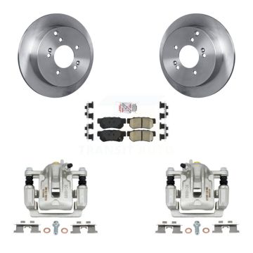 Rear Disc Brake Caliper Rotors And Ceramic Pads Kit For Hyundai Tucson Kia Sportage KC8-100842N