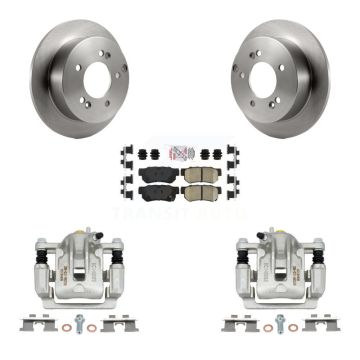 Rear Disc Brake Caliper Rotors And Ceramic Pads Kit For Hyundai Tucson Kia Sportage FWD KC8-100843N