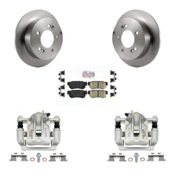 Rear Disc Brake Caliper Rotors And Ceramic Pads Kit For Hyundai Tucson Kia Sportage FWD KC8-100844N