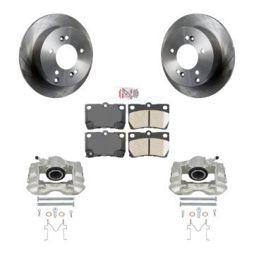 Rear Disc Brake Caliper Rotors And Ceramic Pads Kit For Lexus IS250 KC8-100847N