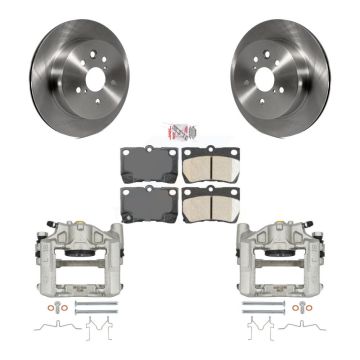 Rear Disc Brake Caliper Rotors And Ceramic Pads Kit For Lexus IS250 GS300 KC8-100848N