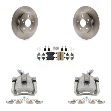 Rear Disc Brake Caliper Rotors And Ceramic Pads Kit For Toyota Matrix KC8-100851N