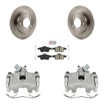 Rear Disc Brake Caliper Rotors And Ceramic Pads Kit For Mazda 3 Sport KC8-100858N