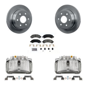 Rear Brake Caliper Rotor And Semi-Metallic Pad Kit For 2002 Chevrolet Avalanche 1500 4WD KC8-100868N