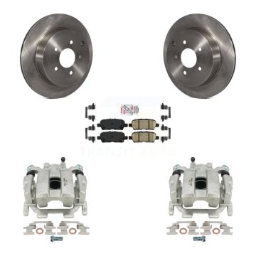 Rear Disc Brake Caliper Rotor Ceramic Pad Kit For Nissan Murano Pathfinder INFINITI JX35 KC8-100881N