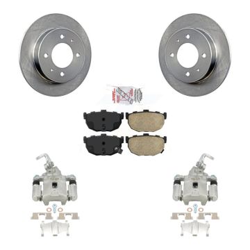 Rear Disc Brake Caliper Rotors And Ceramic Pads Kit For Hyundai Elantra KC8-100899N