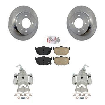 Rear Disc Brake Caliper Rotors And Ceramic Pads Kit For Hyundai Elantra rear brakes KC8-100900N