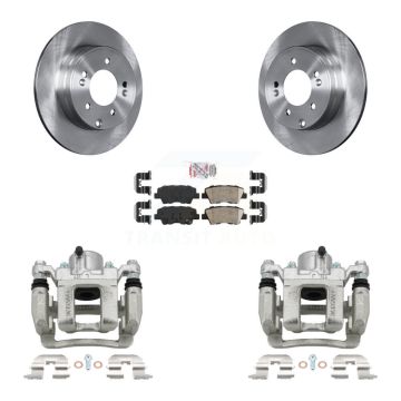 Rear Disc Brake Caliper Rotors And Ceramic Pads Kit For Hyundai Sonata Kia Optima KC8-100908N