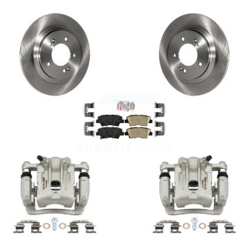 Rear Disc Brake Caliper Rotor Ceramic Pad Kit For Kia Optima With Electric Parking KC8-100911N