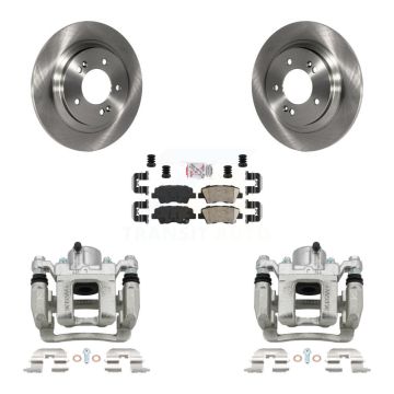 Rear Brake Caliper Rotors Ceramic Pad Kit For Hyundai Sonata With Electric Parking KC8-100921N