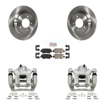 Rear Brake Caliper Rotors Ceramic Pad Kit For Hyundai Sonata With Electric Parking KC8-100922N