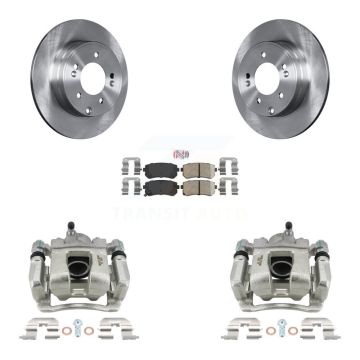 Rear Brake Caliper Rotor & Ceramic Pad Kit For Hyundai Tucson FUEL CELL EV (FCEV) engine KC8-100924N