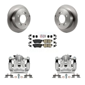 Rear Disc Brake Caliper Rotor And Ceramic Pad Kit For Hyundai Sonata Kia Optima Magentis KC8-100933N