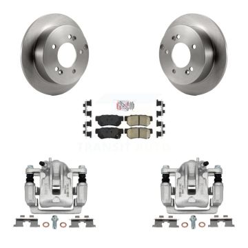 Rear Disc Brake Caliper Rotor And Ceramic Pad Kit For Hyundai Sonata Kia Optima Magentis KC8-100934N