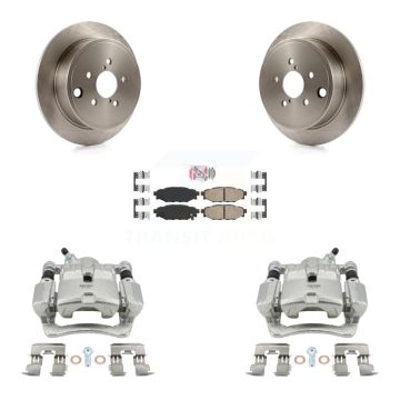 Rear Disc Brake Caliper Rotors And Ceramic Pads Kit For Subaru Impreza Forester WRX KC8-100942N