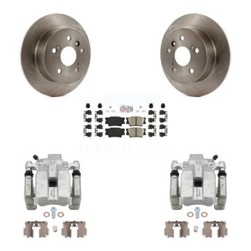 Rear Disc Brake Caliper Rotors And Ceramic Pads Kit For Toyota Camry Lexus ES350 Avalon KC8-100946N