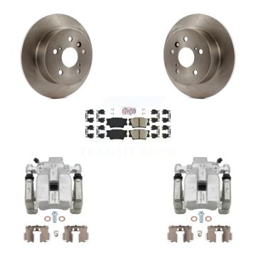 Rear Disc Brake Caliper Rotors And Ceramic Pads Kit For Toyota Camry Lexus ES350 Avalon KC8-100947N