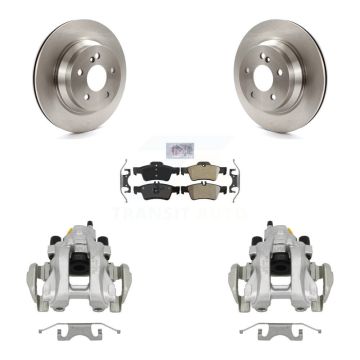 Rear Brake Caliper Rotor & Semi-Metallic Pad Kit For Mercedes-Benz E350 E500 E320 CLS550 KC8-100948N
