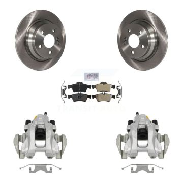 Rear Disc Brake Caliper Rotor And Semi-Metallic Pad Kit For Mercedes-Benz E350 E320 E500 KC8-100949N