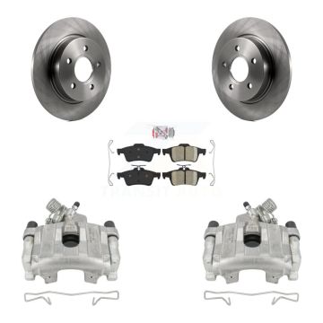 Rear Disc Brake Caliper Rotors And Ceramic Pads Kit For Ford Focus KC8-100957N