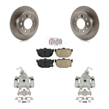 Rear Disc Brake Caliper Rotors And Ceramic Pads Kit For Hyundai Tiburon KC8-100959N
