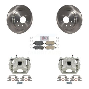 Rear Disc Brake Caliper Rotors And Ceramic Pads Kit For Nissan Rogue X-Trail Select KC8-100989N